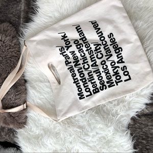 American Apparel Cities Print Oversized Tote